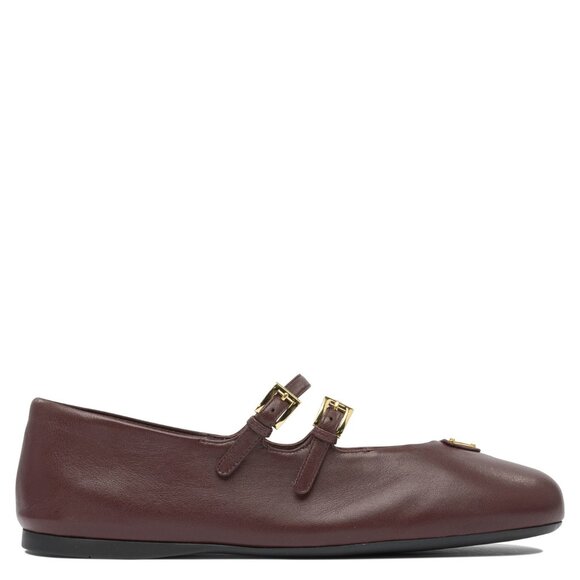 Prada Nappa Leather Ballet Flats IT 37 Women - Picture 1 of 5